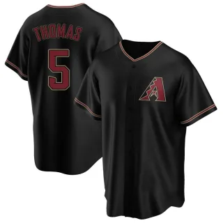 Replica Men's Alek Thomas Arizona Diamondbacks Alternate Jersey - Black